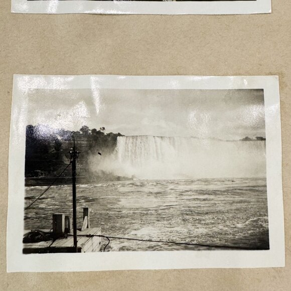 Vintage 1946 Photo Album Niagara Falls New York & Canada Clippings Cars Trolley - Picture 11 of 16